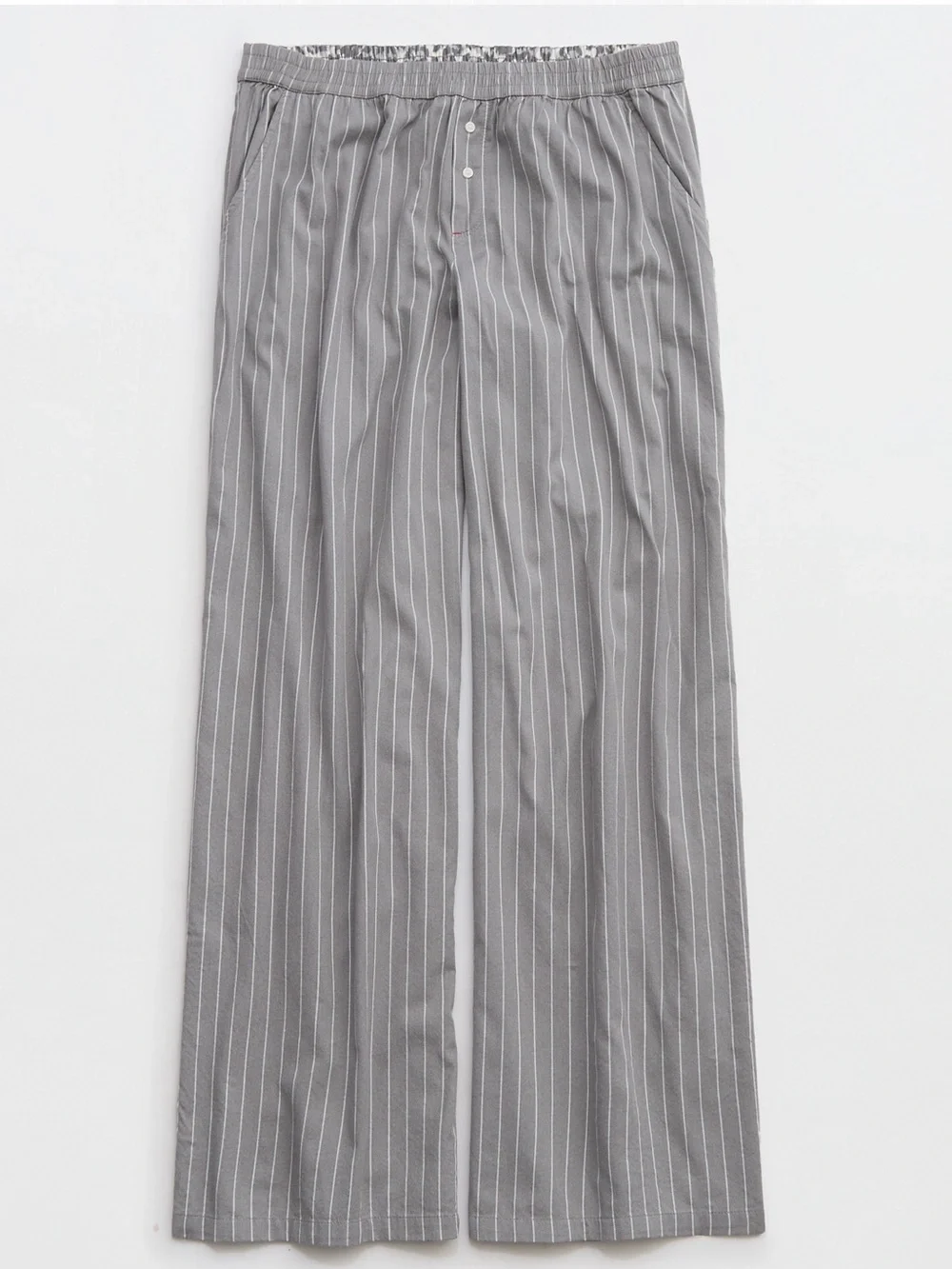 Aerie Off-Duty Flannel Trouser PJ Dark Heather Grey Large - Picture 2 of 8